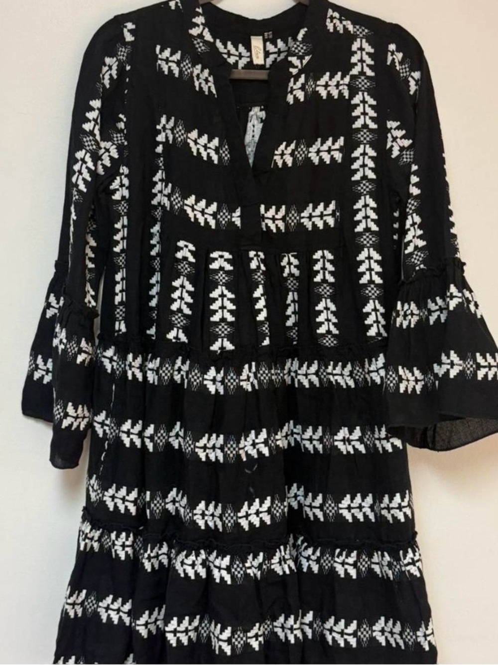 Elan Black and White Sun Dress